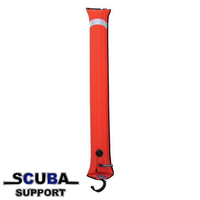 Halcyon Deco boei, Big Diver's Alert Marker, 4.5' (1.4 m) long, closed circuit