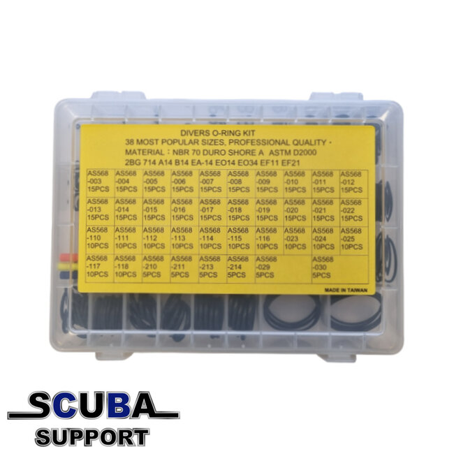 Aquatec Uitgebreide o-ring kit voor duikers NBR