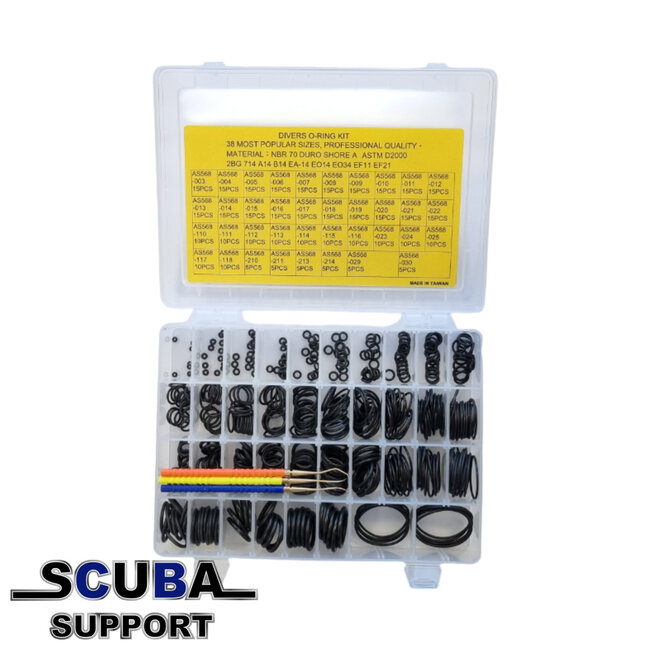Aquatec Uitgebreide o-ring kit voor duikers NBR