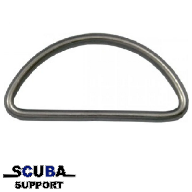 DirZone D-ring, rvs 50mm low profile
