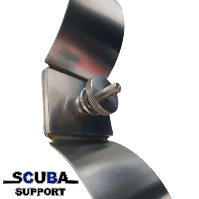 Scuba Support RVS moeren voor dubbelset (laag)