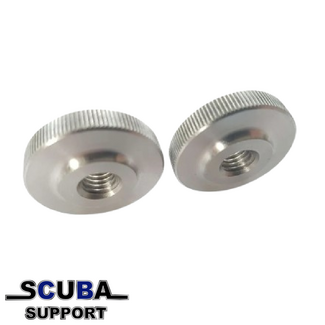 Scuba Support Stainless nuts for dubble set (low profile)