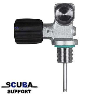 Scubatec Tank valve, mono M25x2 Din/Int (right)