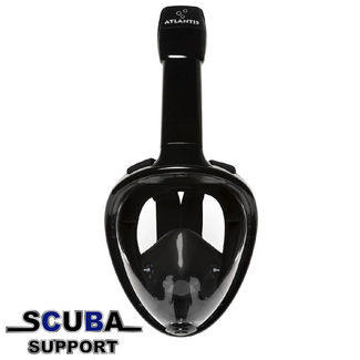 Atlantis Full Face Snorkelmasker Black