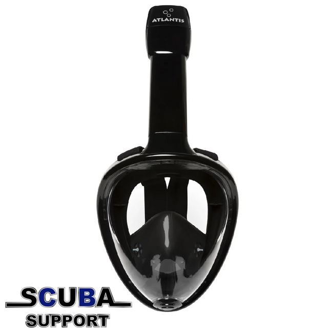 Atlantis Full Face Snorkelmasker Black