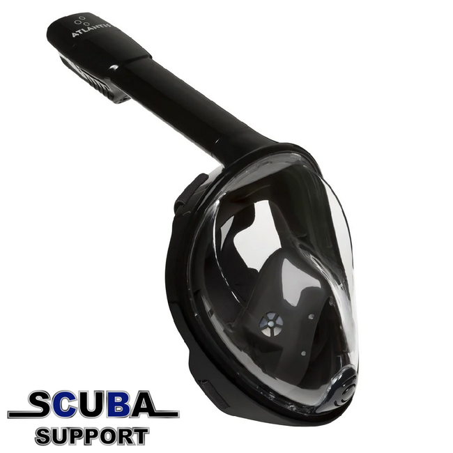 Atlantis Full Face Snorkelmasker Black