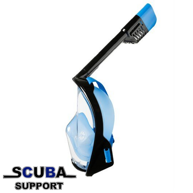 Atlantis Full Face Snorkelmasker Black/Blue