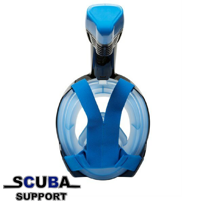 Atlantis Full Face Snorkelmasker Black/Blue