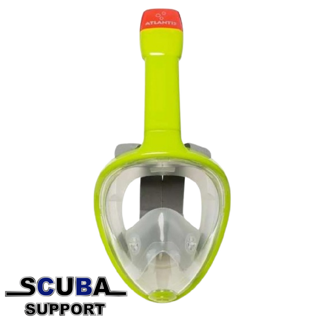 Atlantis Full Face Snorkelmasker Hot Lime