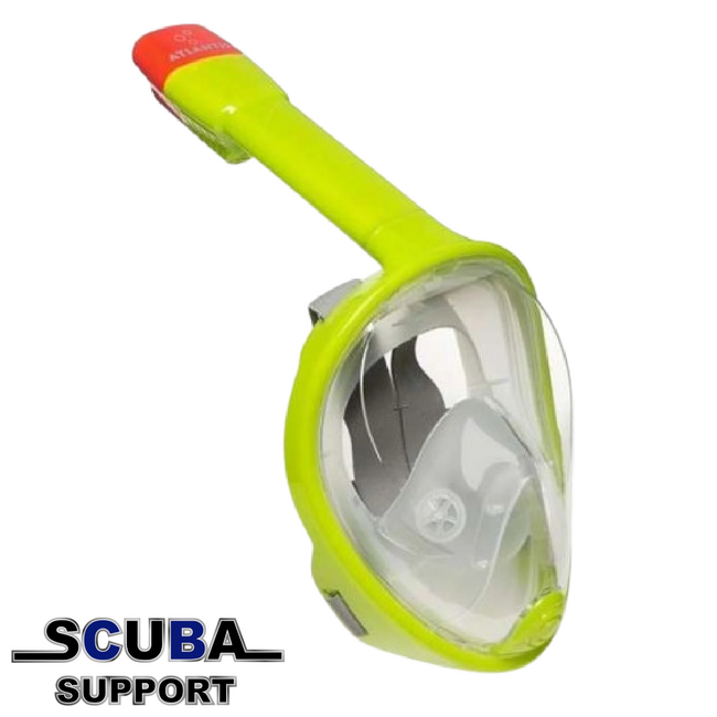 Atlantis Full Face Snorkelmasker Hot Lime