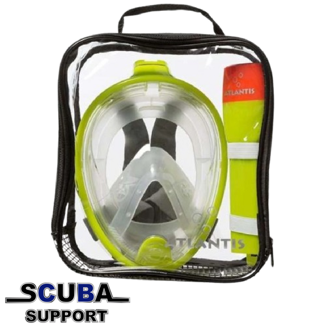 Atlantis Full Face Snorkelmask Hot Lime