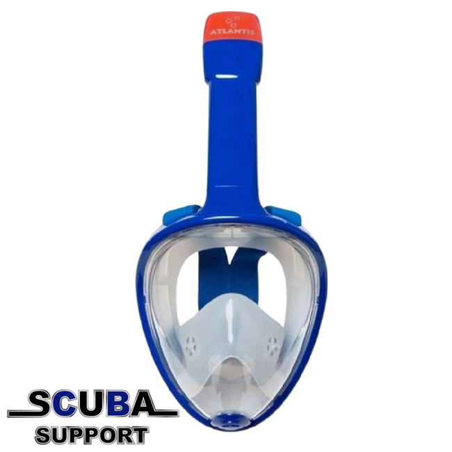 Atlantis Full Face Snorkelmasker Bright Blue