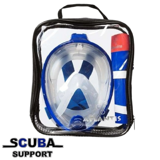 Atlantis Full Face Snorkelmasker Bright Blue
