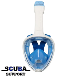 Atlantis Full Face Snorkelmasker White/Blue