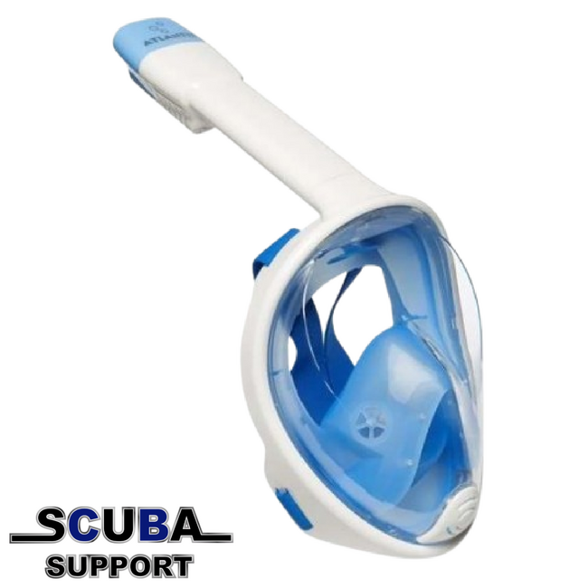 Atlantis Atlantis Full Face Snorkelmask White/Blue