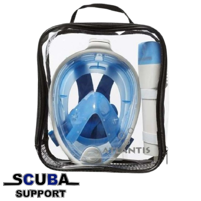 Atlantis Atlantis Full Face Snorkelmask White/Blue