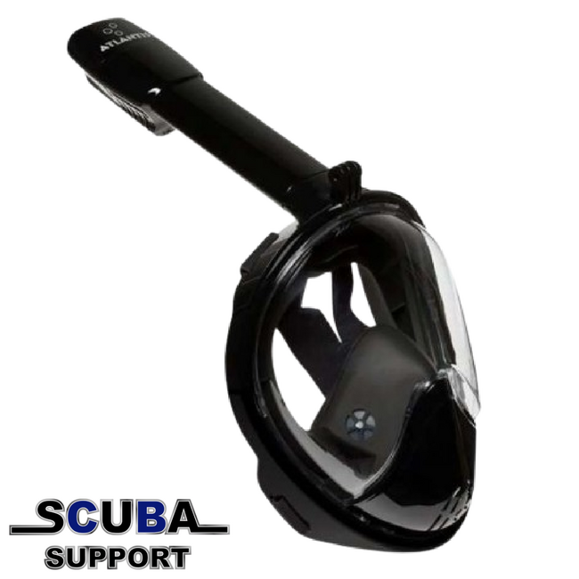 Atlantis 2.0 Full Face Snorkelmasker Black