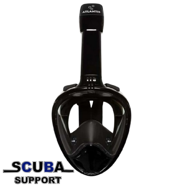 Atlantis 2.0 Full Face Snorkelmask Black