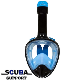 Atlantis 2.0 Full Face Snorkelmasker Black/Blue