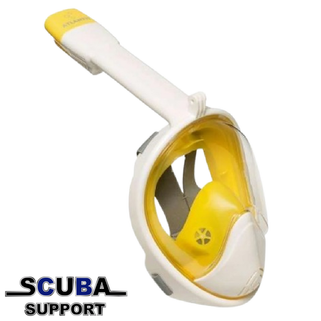 Atlantis 2.0 Full Face Snorkelmasker White/Yellow