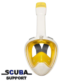 Atlantis 2.0 Full Face Snorkelmasker White/Yellow