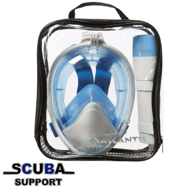Atlantis 2.0 Full Face Snorkelmasker White/Blue