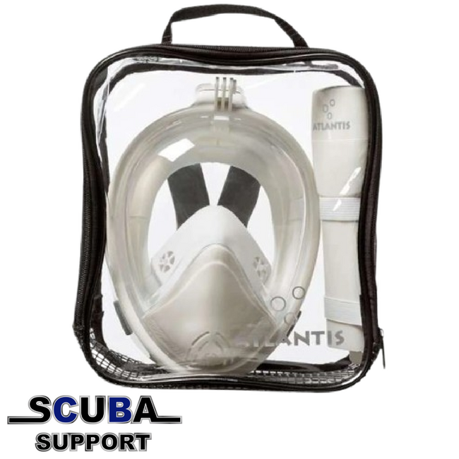 Atlantis 2.0 Full Face Snorkelmask White