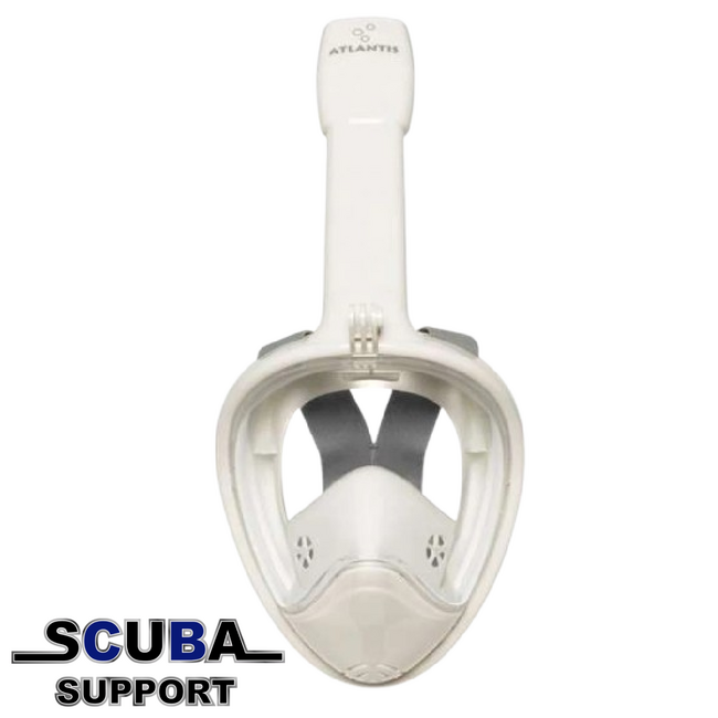 Atlantis 2.0 Full Face Snorkelmasker White