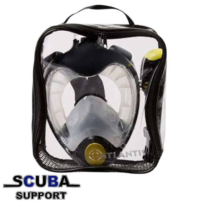 Atlantis TriTon Full Face Snorkelmask Black/Lime