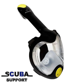 Atlantis TriTon Full Face Snorkelmask Black/Lime