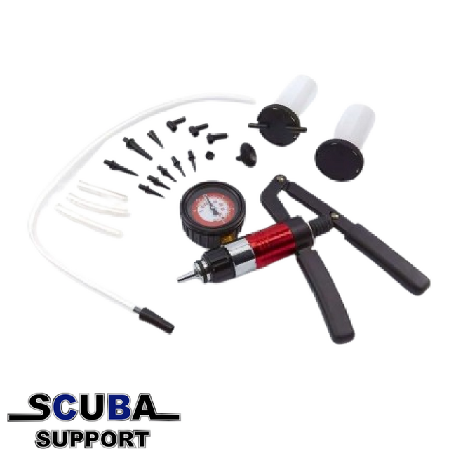 Scuba Support Hand vacuum pump with gauge