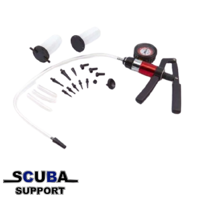 Scuba Support Hand vacuumpomp met meter