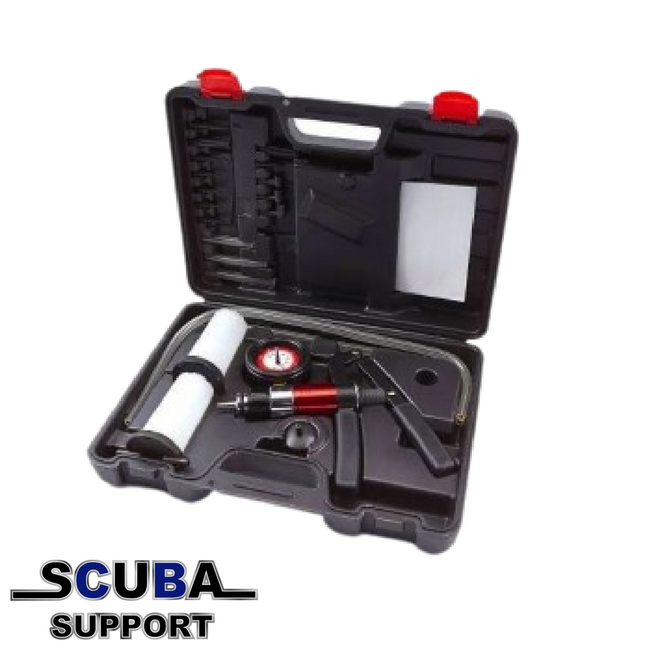 Scuba Support Hand vacuumpomp met meter