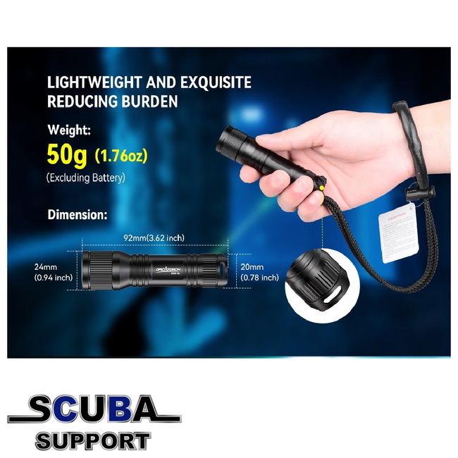 OrcaTorch D560 Led Backup Flashlight