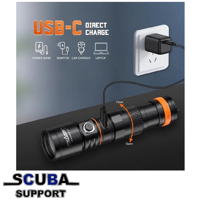 OrcaTorch DC710 Dive lamp