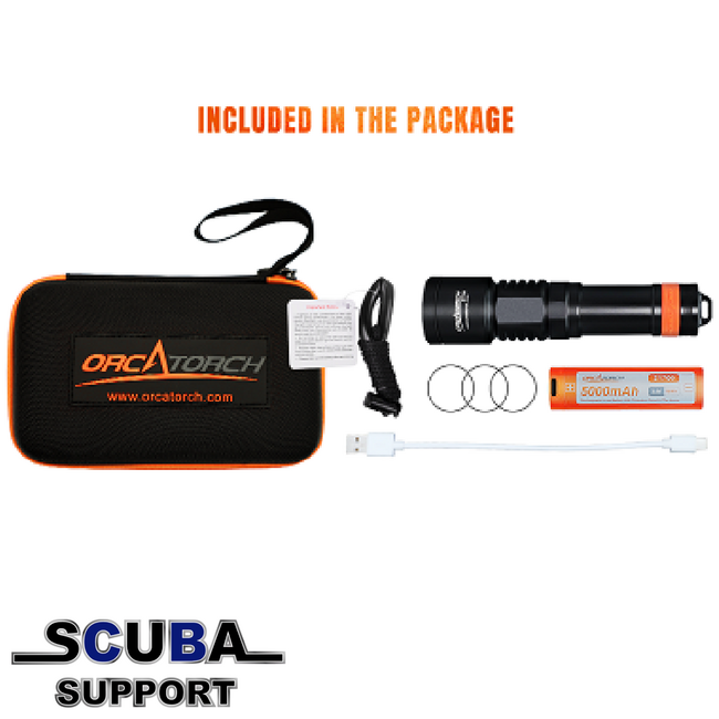 OrcaTorch D700 Dive lamp