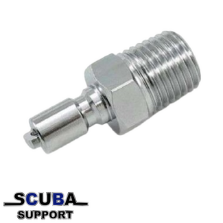 Trident Inflator connector to 1/4" NPT Male Adaptor (Convertor, BC)