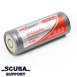 OrcaTorch 26650 3,6v 5000mAh Batterij