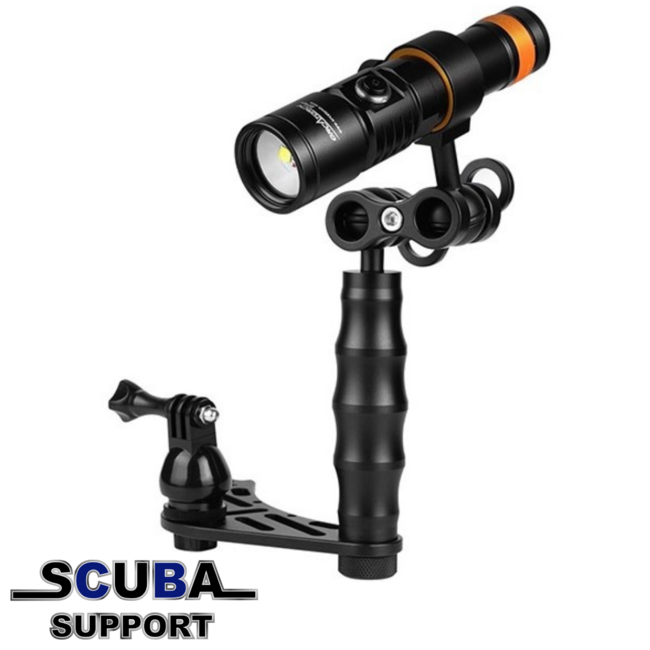 OrcaTorch D710V Video Dive lamp MK2 with tray set