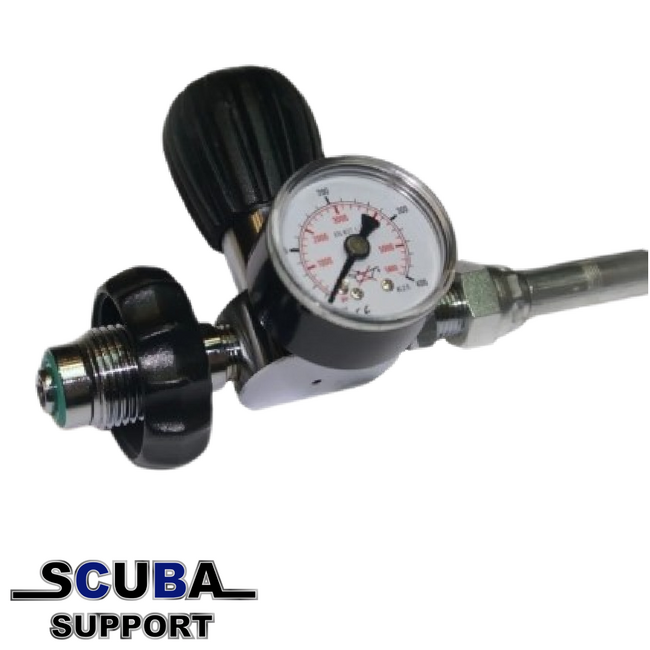 DirZone Fill Whip / Decanting hose DIN-DIN incl pressure gauge 200cm