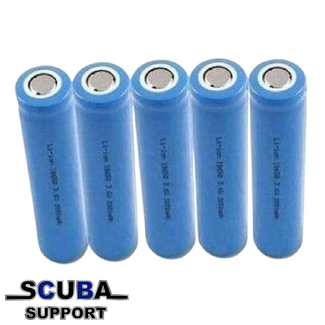 Scuba Support Batterie, li-ion 18650 / 2200mA (each)