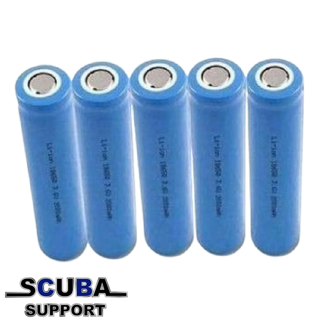 Scuba Support Batterij, Li-Ion 18650 / 2200mA (per stuk)