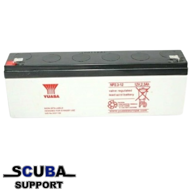 Scuba Support Loodgel accu 12 V 2,3 Ah (hoge kwaliteit)