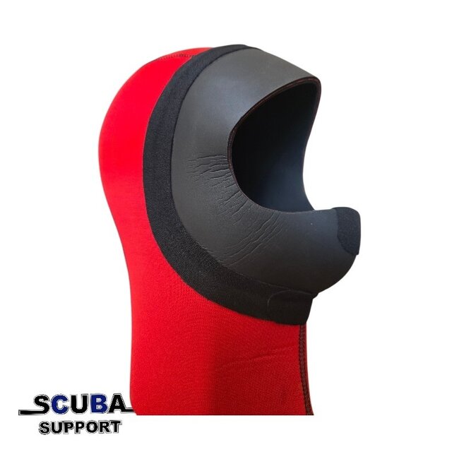 Santi Neoprene Hood 6mm for full face mask (Red)