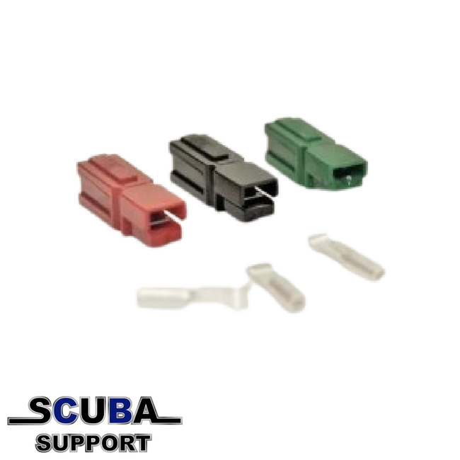 Dive Elements Anderson connector set rood / zwart / groen