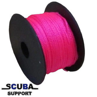 Scuba Support Caveline Nylon 50 mtr / 2 mm fluorroze