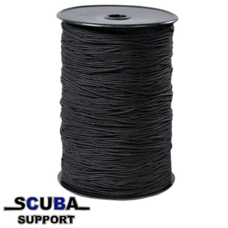 Scuba Support Caveline Polyester 100 mtr / 2 mm zwart