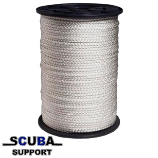 Scuba Support Caveline Nylon 100 mtr / 2 mm white