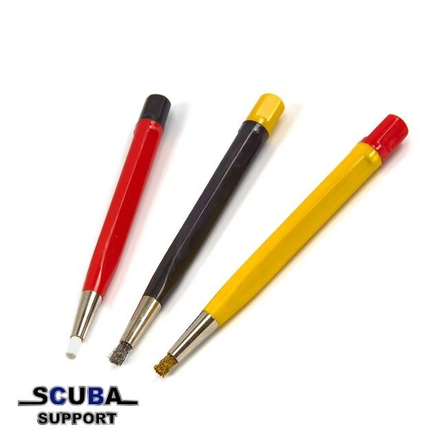 Dive Elements Reinigingsstiften set van 3 Fiber, Messing en Staal