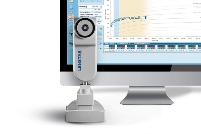 Haag-Streit Lenstar myopia aslengte biometer myopie